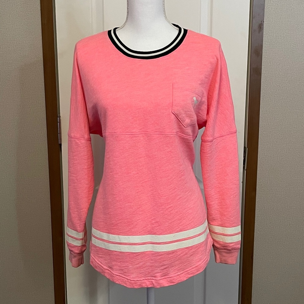 VS Pink Varsity Crew RARE